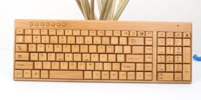 Eco friendly wooden compute wireless keyboard (6)