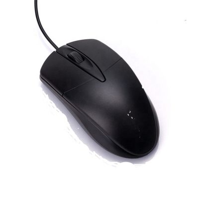 Fashion business black wired computer mouse (4)