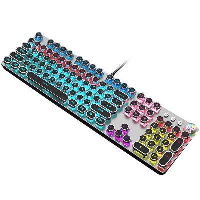 Metal panel punk mechanical keyboard (1)