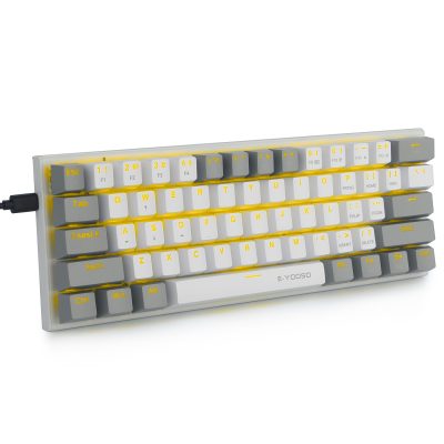 Wired light led mechanical keyboard (1)